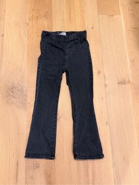 FREE PEOPLE Black Pull-On Jeans Size 27 High Rise Stretch Boho